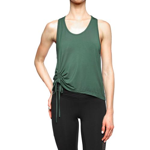 Super soft modal tank with rouched drawstring detail from Chill By Will