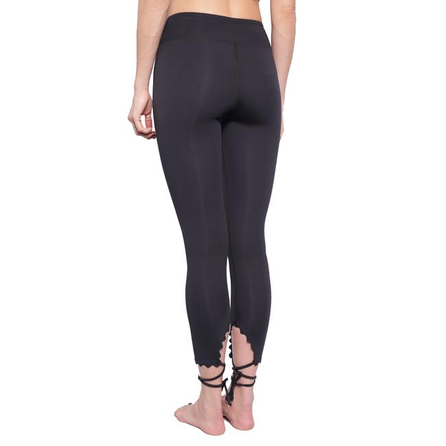 WRAP HEM LEGGING IN BLACK