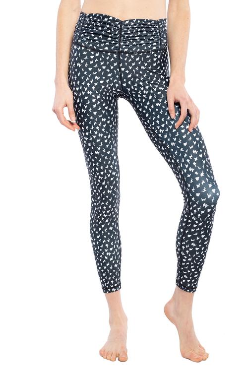 BLISS LEGGING- BLACK WHITE ANIMAL