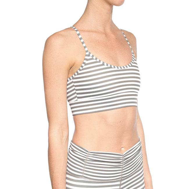 hill by Will Cross Back Bra, Gray and White Stripe Seen on Carbon38